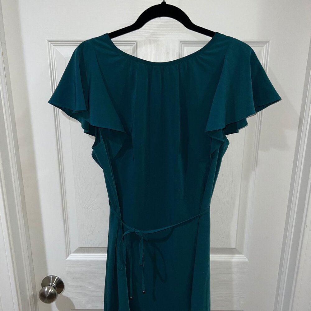 LOFT - Blue Flutter Sleeve Dress (US 10)